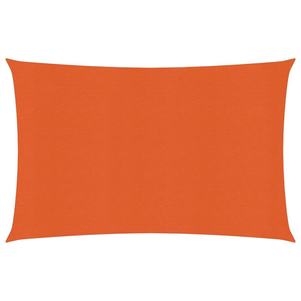 Solsejl 2X2,5 M 160 G/M² Hdpe Orange - 4 x 5 m