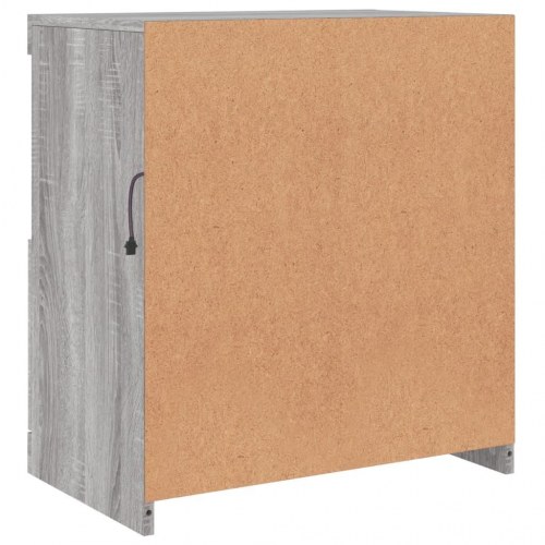 Skænk med LED-lys 60×37×67 cm - grå sonoma-eg
