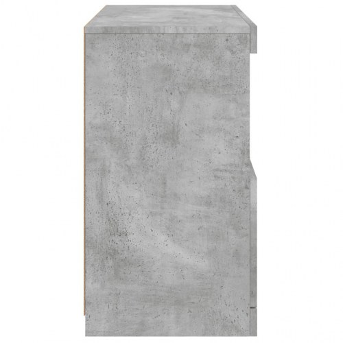 Skænk med LED-lys 60 × 37 × 67 cm - betongrå
