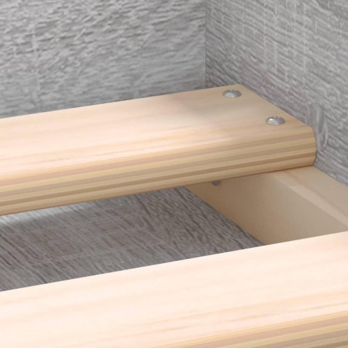 Sengeramme 140x190 cm grå sonoma-eg