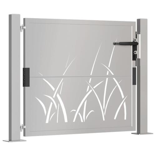 Havelåge 105x105 cm cortenstål græsdesign