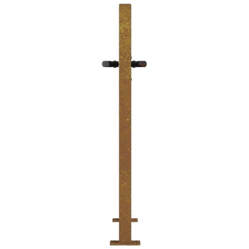 Havelåge 105x105 cm cortenstål græsdesign