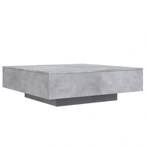 Sofabord i konstrueret træ - 100 x 100 x 31 cm, betongrå