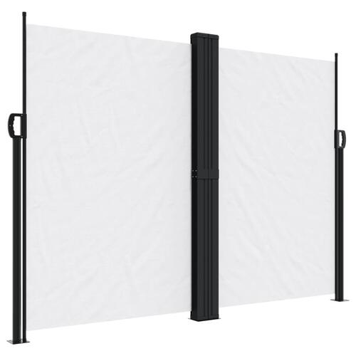 Sidemarkise 180x1200 cm sammenrullelig hvid