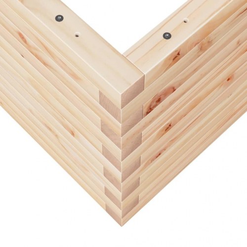 Plantekasse 70x70x45,5 cm massivt fyrretræ