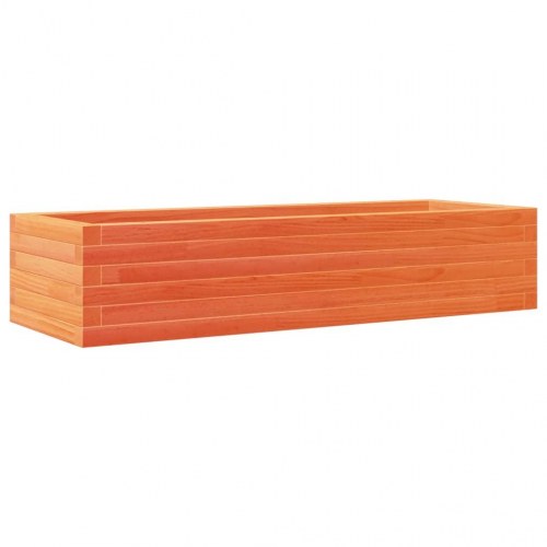 Plantekasse 110 x 40 x 23 cm i massivt fyrretræ - gyldenbrun