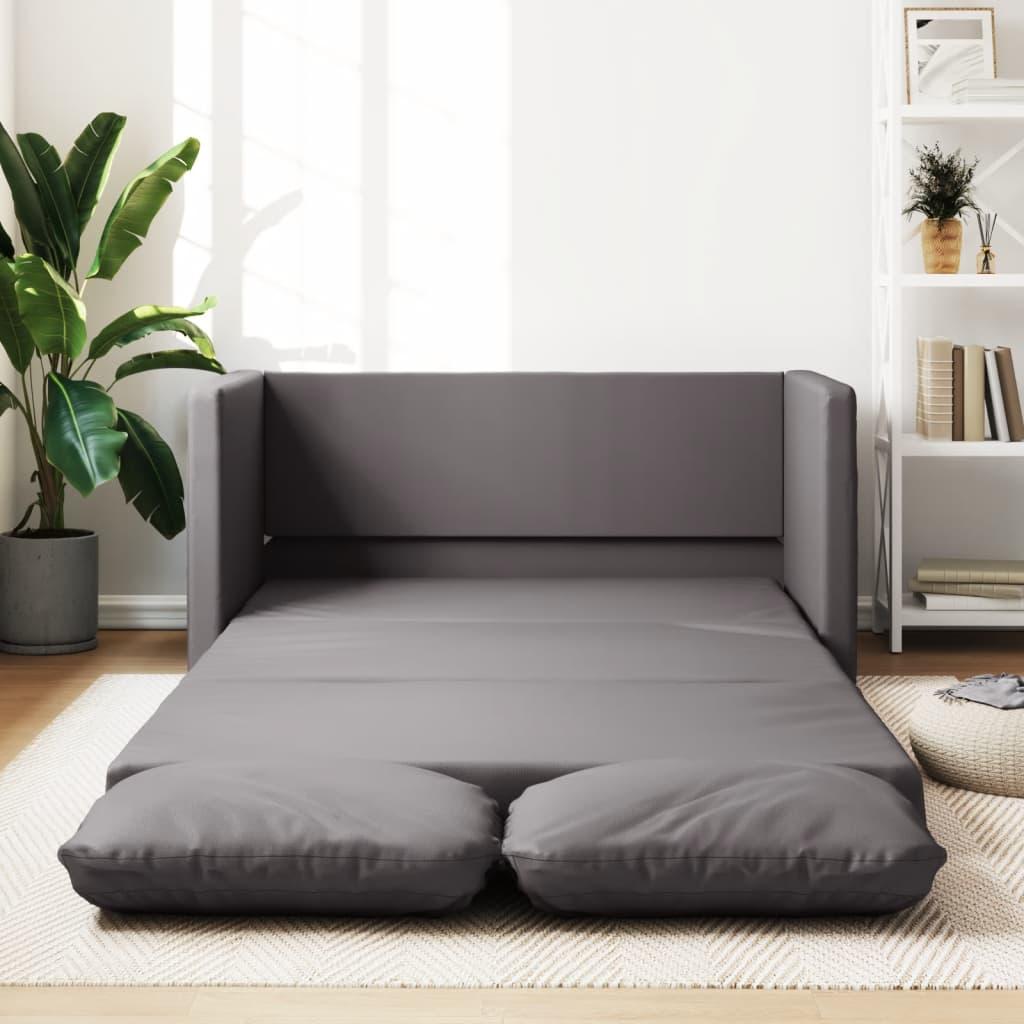 Sovesofa 112x174x55 Kunstlæder Grå