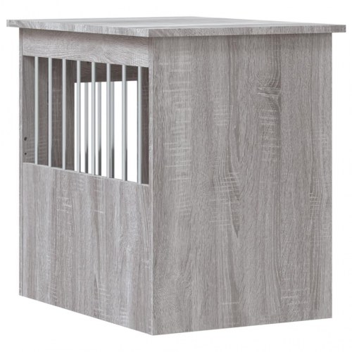 Hundebur/endebord 45×62×59 cm i konstrueret træ - grå sonoma-eg