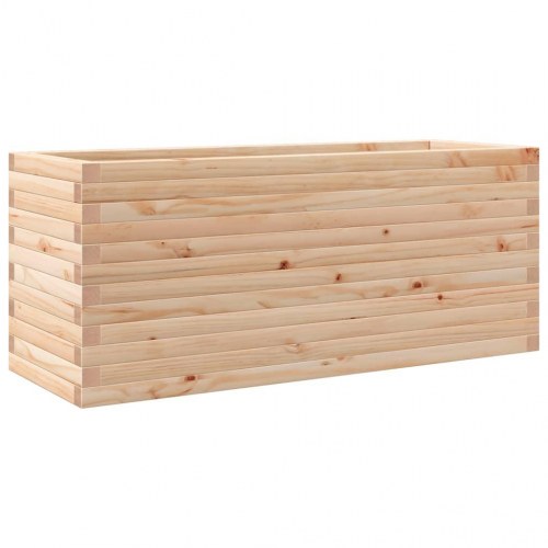 Plantekasse 110×40×45,5 cm i massivt fyrretræ - rektangulær blomsterkasse