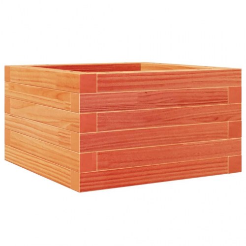 Plantekasse i massivt fyrretræ 40 x 40 x 23 cm - gyldenbrun