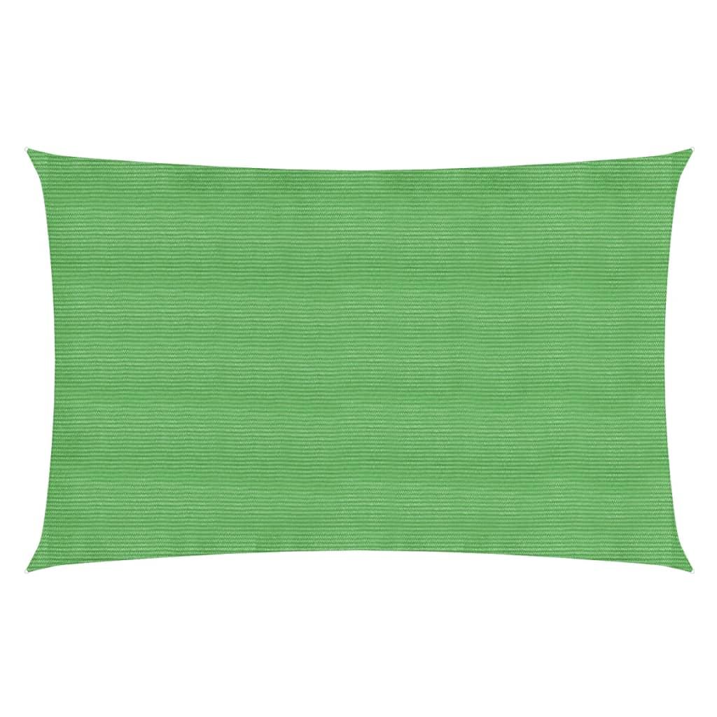 Solsejl 4x7 m 160 g/m² HDPE lysegrøn billede