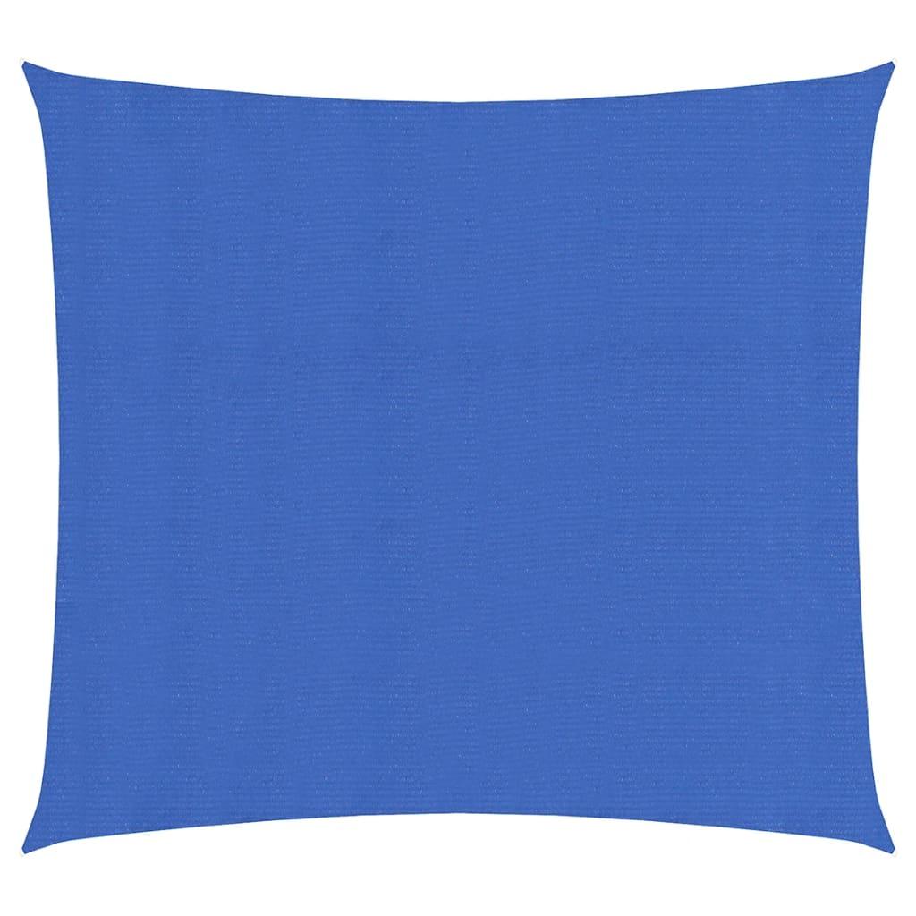 Solsejl 2x2 m 160 g/m² HDPE blå