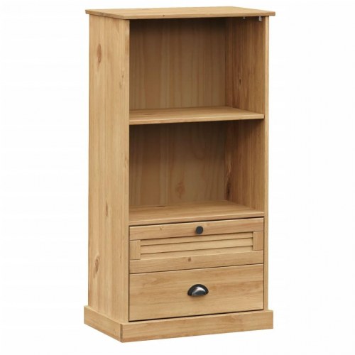 Bogreol VIGO 60x35x114,5 cm massivt fyrretræ