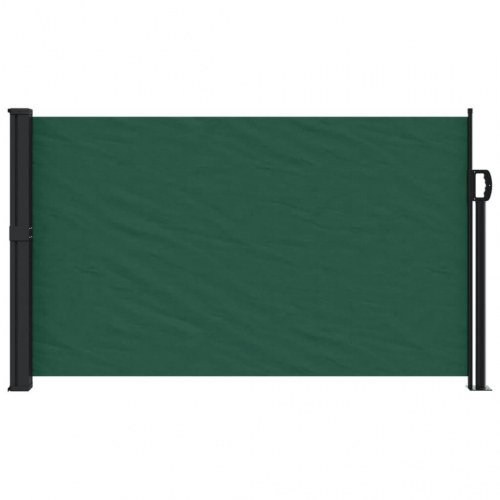 Sammenrullelig sidemarkise 120 × 500 cm - mørkegrøn