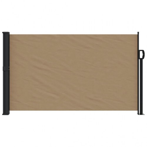 Sammenrullelig sidemarkise 120 × 600 cm - gråbrun
