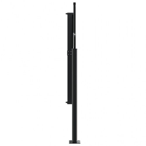 Sammenrullelig sidemarkise 120 × 600 cm - gråbrun