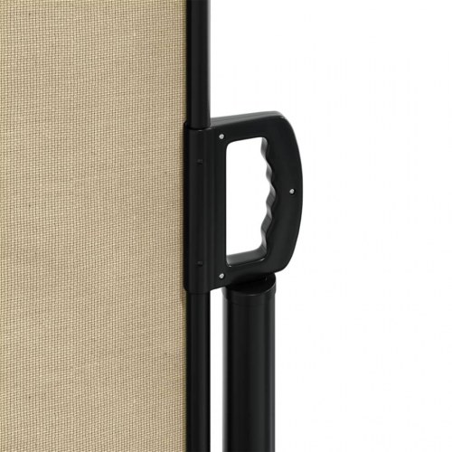 Sidemarkise 117 × 300 cm - sammenrullelig, beige