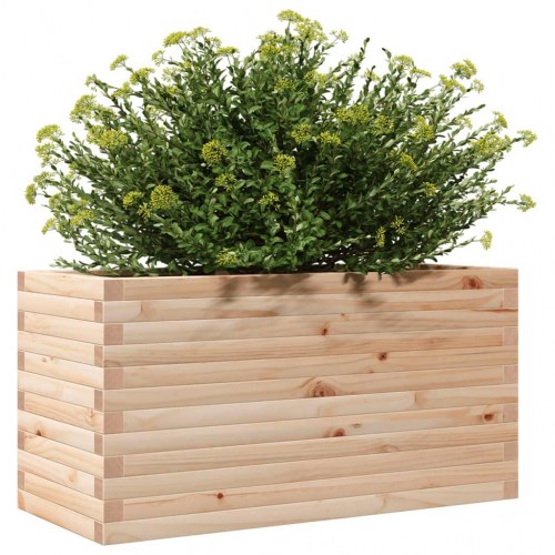 Plantekasse i massivt fyrretræ 90 x 40 x 45,5 cm