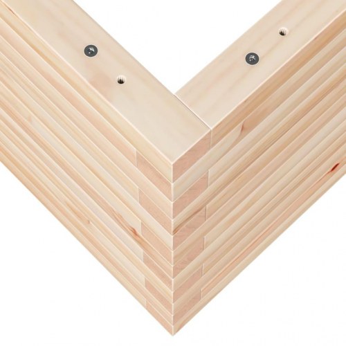 Plantekasse i massivt fyrretræ 90 x 40 x 45,5 cm