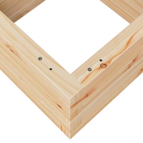 Plantekasse 40 x 40 x 23 cm i massivt fyrretræ
