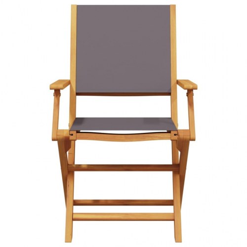 Foldbare havestole 8 stk. stof og massivt træ antracit