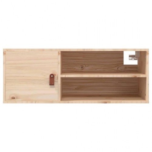 Vægskab 80×30×30 cm - massivt fyrretræ, væghængt skab