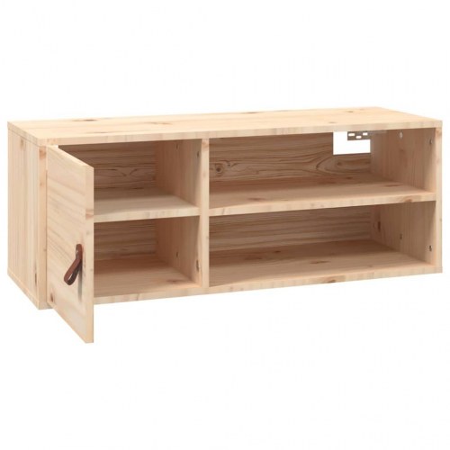 Vægskab 80×30×30 cm - massivt fyrretræ, væghængt skab