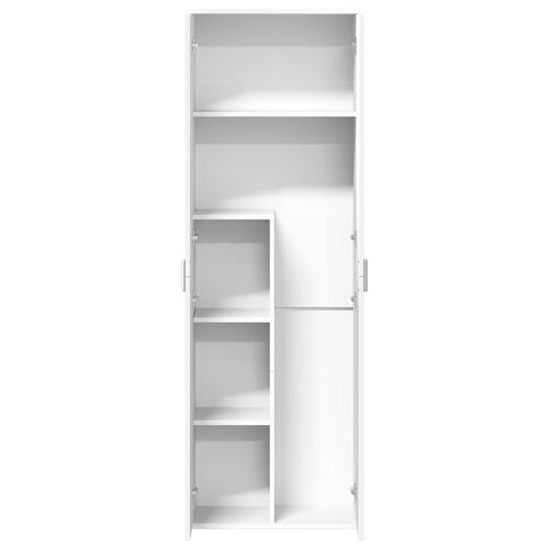 Højskab 60x35x180 cm konstrueret træ hvid