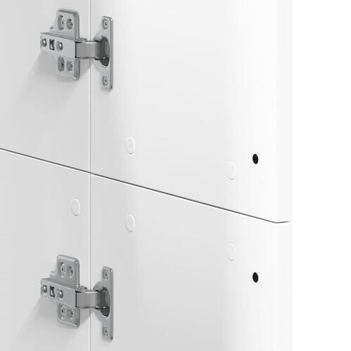 Højskab 60x35x180 cm konstrueret træ hvid