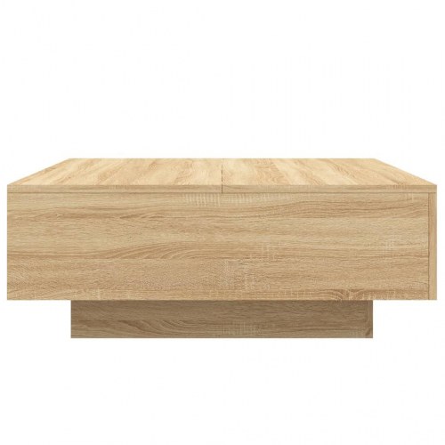 Sofabord 80 × 80 × 31 cm i konstrueret træ - sonoma-eg