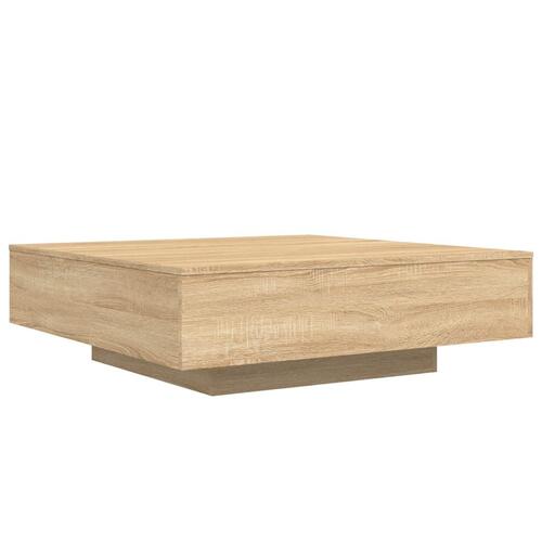 Sofabord 100x100x31 cm konstrueret træ sonoma-eg