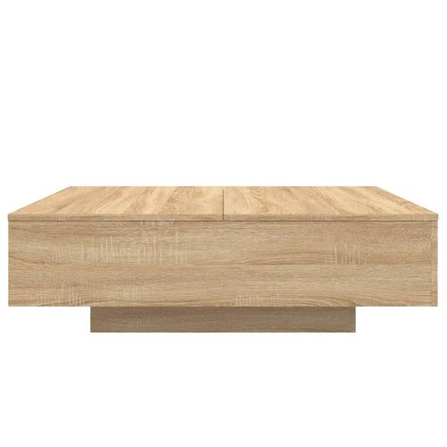 Sofabord 100x100x31 cm konstrueret træ sonoma-eg