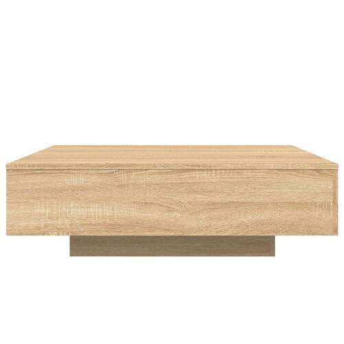 Sofabord 100x100x31 cm konstrueret træ sonoma-eg