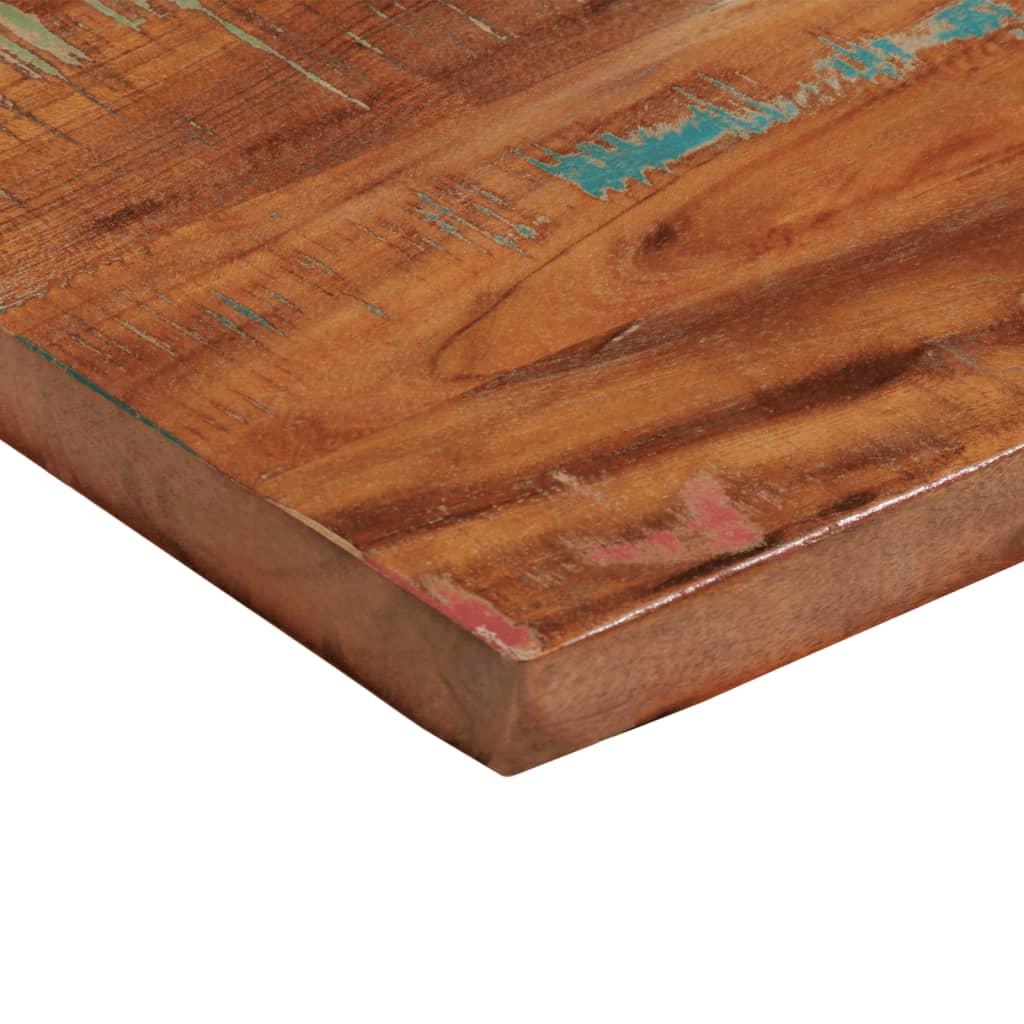 Bordplade 70x60x3,8 cm rektangulær massivt genbrugstræ