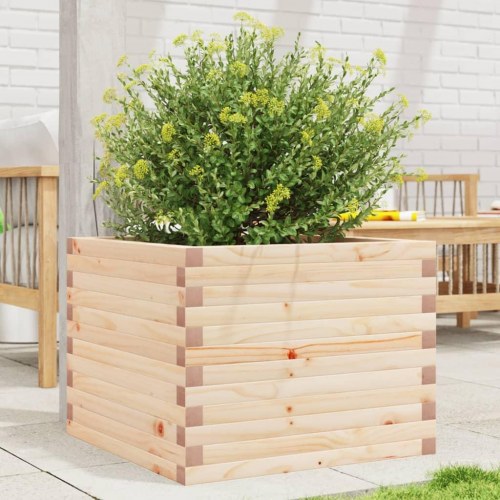 Plantekasse 60x60x45,5 cm massivt fyrretræ