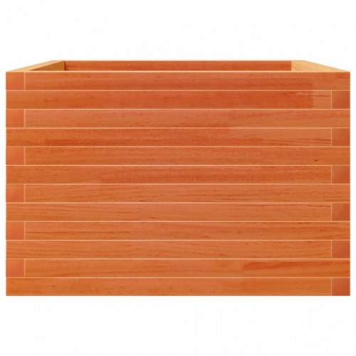 Plantekasse i massivt fyrretræ 70 x 70 x 45,5 cm - gyldenbrun