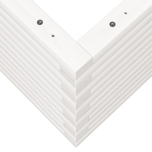 Plantekasse 110x40x45,5 cm massivt fyrretræ hvid