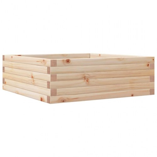 Plantekasse i massivt fyrretræ 70 x 70 x 23 cm
