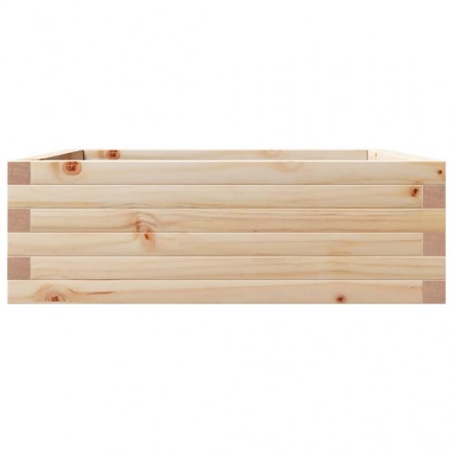 Plantekasse i massivt fyrretræ 70 x 70 x 23 cm