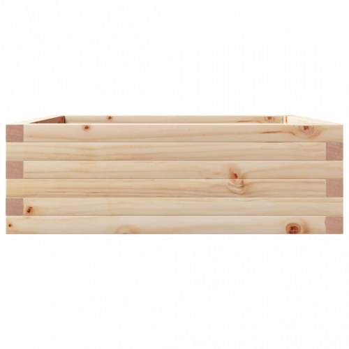 Plantekasse i massivt fyrretræ 70 x 70 x 23 cm