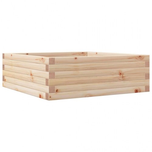 Plantekasse i massivt fyrretræ 70 x 70 x 23 cm