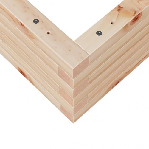 Plantekasse i massivt fyrretræ 70 x 70 x 23 cm