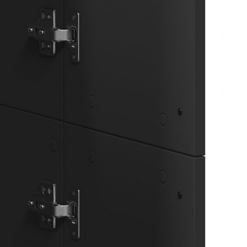 Højskab 60x35x180 cm konstrueret træ sort