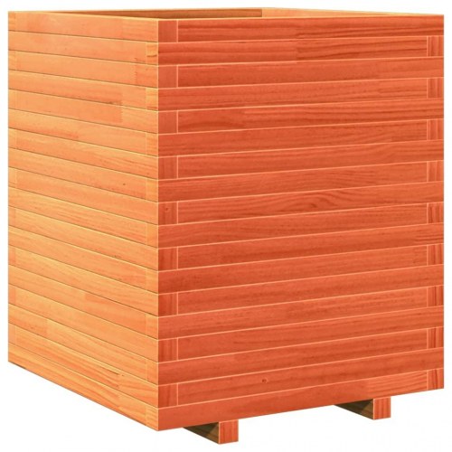 Plantekasse 60 x 60 x 72 cm i massivt fyrretræ - gyldenbrun