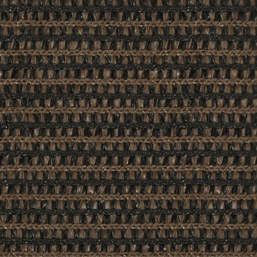 Solsejl 2,5 × 3,5 m - HDPE 160 g/m², brun rektangulær