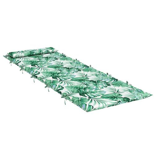 Hynde til liggestol 180x60x3 cm oxfordstof bladmønster