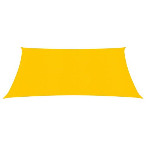 Solsejl 2,5x2,5 m 160 g/m² HDPE gul