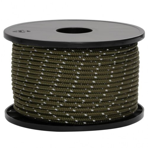 Selvlysende bardunline med bardunspænder 50 m 5 mm