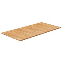 Bordplade til badeværelse 100x50x1,5 cm massivt træ lysebrun