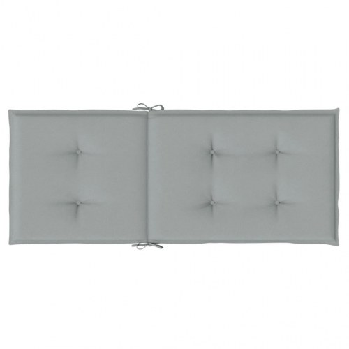 Stolehynder med høj ryg 6 stk. 120 x 50 x 4 cm - lysegrå